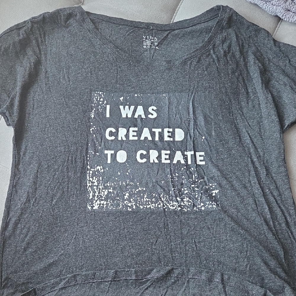 VIDA Charcoal Graphic Tee